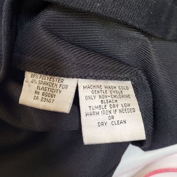 VINTAGE 90s Talbots goth button up‎ pinafore dark academia dress M - Picture 5 of 9